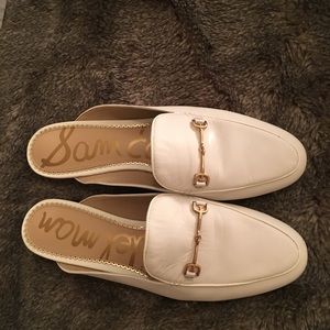 White Sam Edelman slides